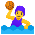 woman playing water polo